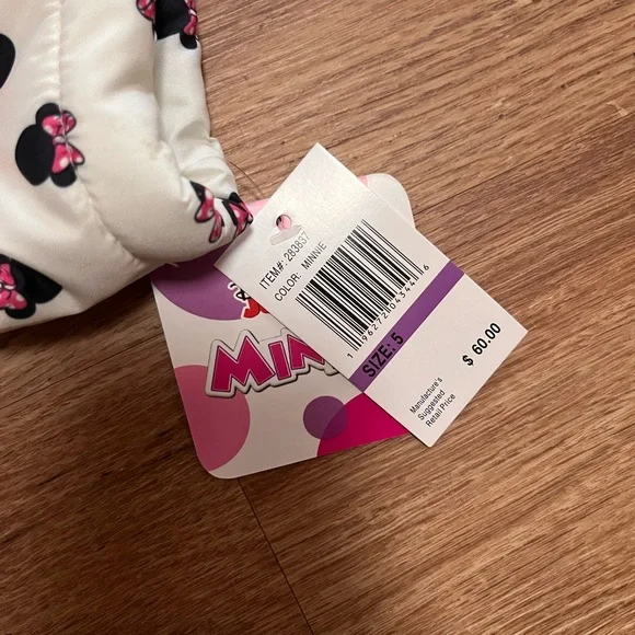 Disney Minnie Mouse hooded jacket, size 5, NWT - Picture 4 of 5